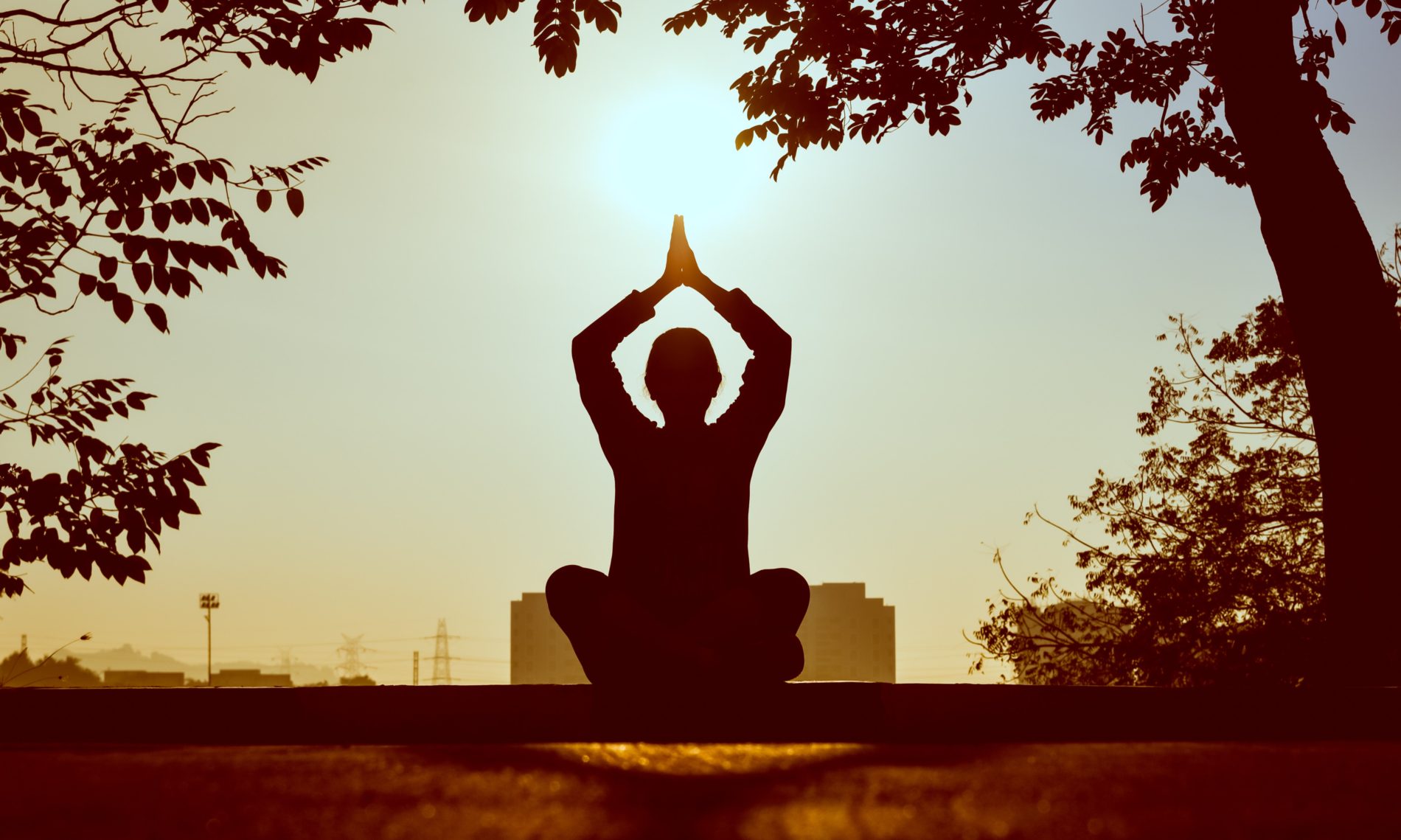 Person meditating